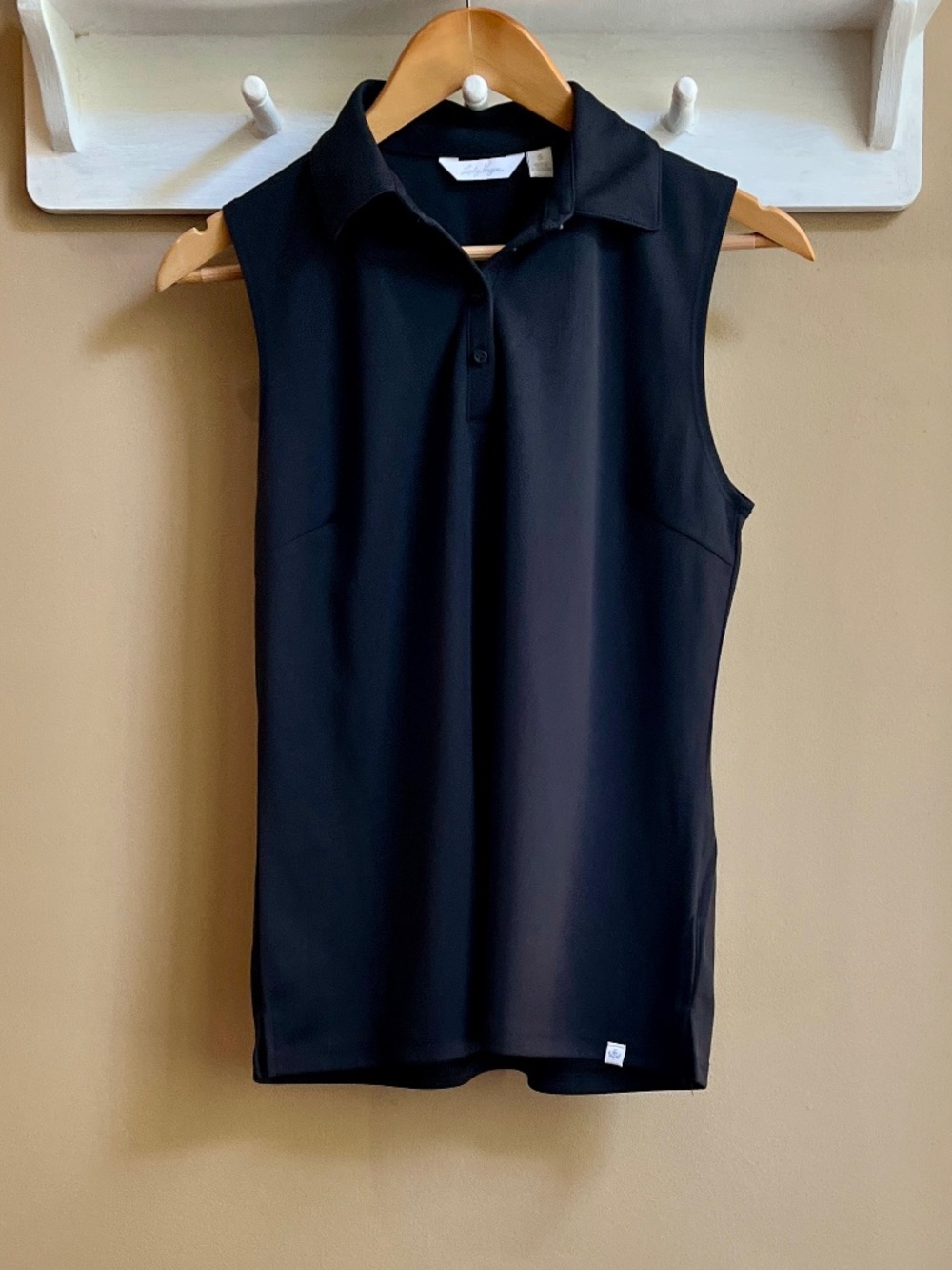 Lady Hagen Women's Sleeveless Golf Polo Shirt - Black Small